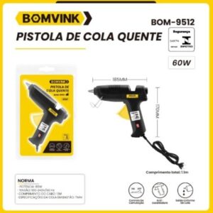 PISTOLA DE COLA QUENTE BOMVINK 60W BOM-9512